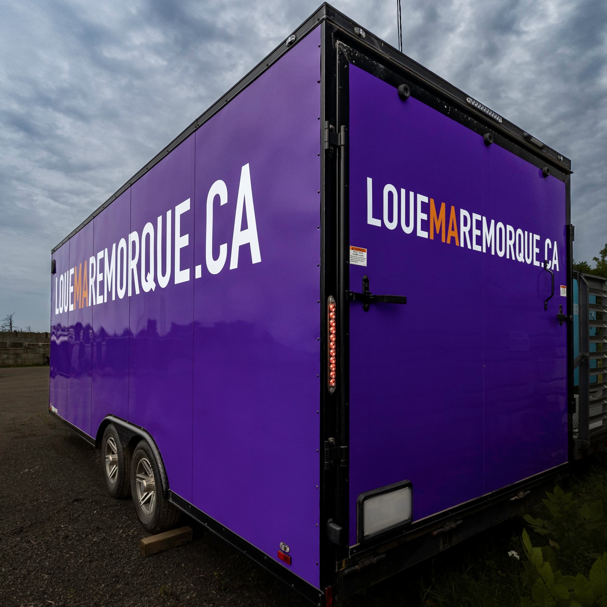 20-foot enclosed trailer